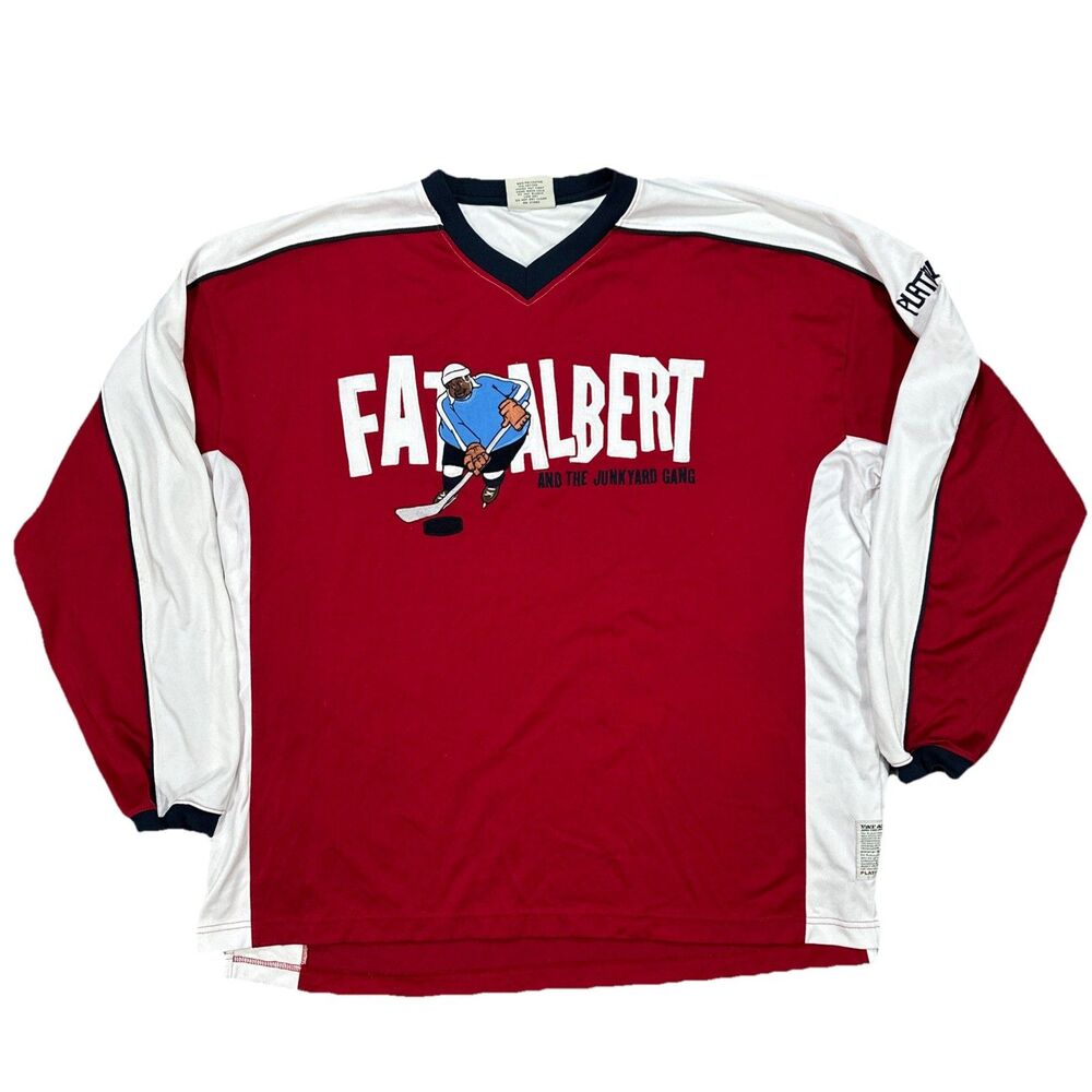 Vintage Platinum FUBU Fat Albert Hockey Jersey Size XXXL Streetwear Hip Hop